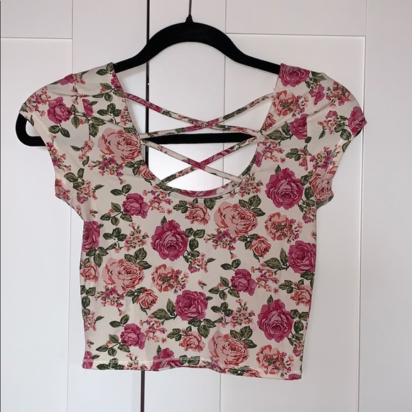 Cropped Floral Top Forever 21 - Picture 2 of 2